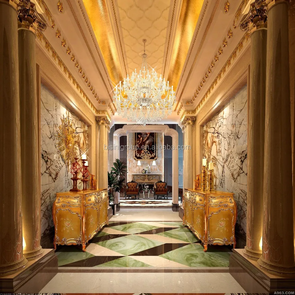 Professional 3d Interior Design Plan of European Style Hotel Corridor and Hallway