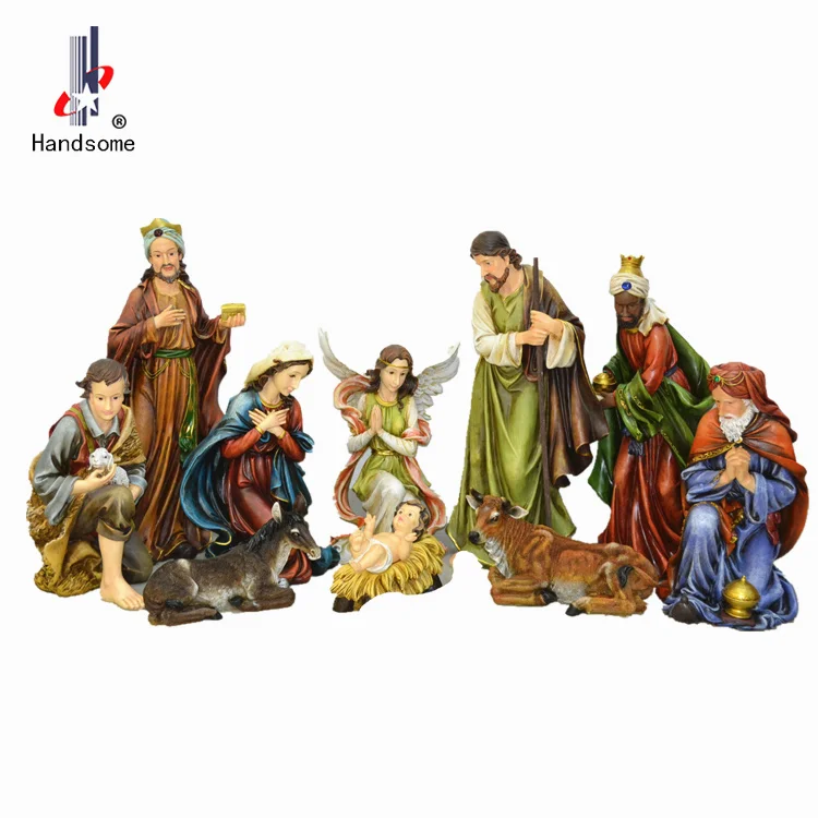 8 Inch Child and Baby Nativity Gift Set Christmas Figures
