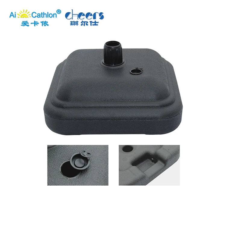 Market Parasol Stand Outdoor Patio Square Plastic Water Filled Umbrellas Bases