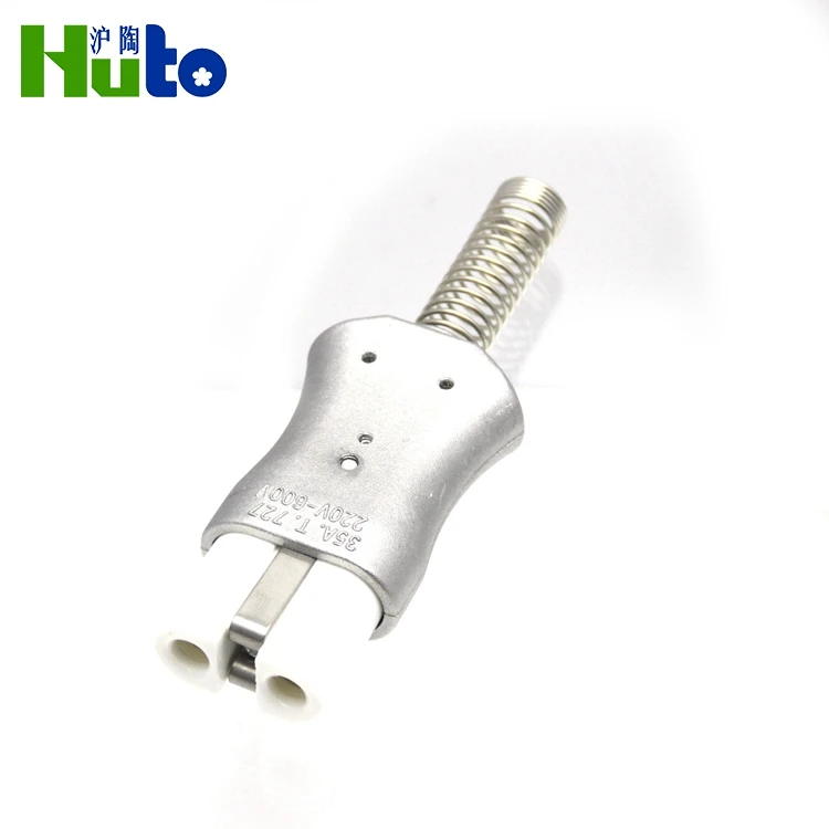 Euro Plug Aluminum Alloy Ceramic Porcelain Heater Silicone Plug Insert