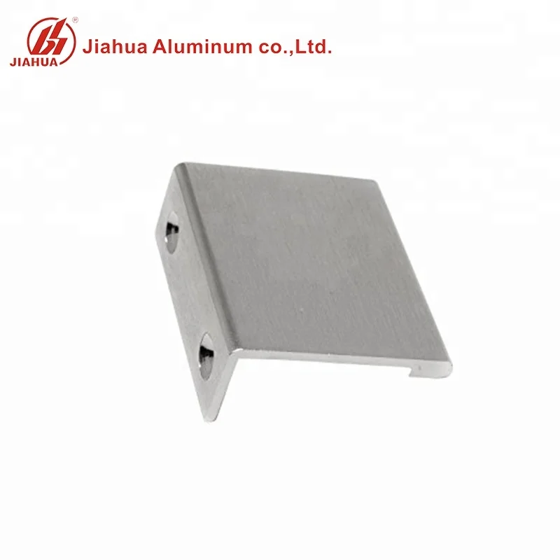 JIA HUA Aluminium Horizontal Aluminum Channel profile silver for kitchen handle