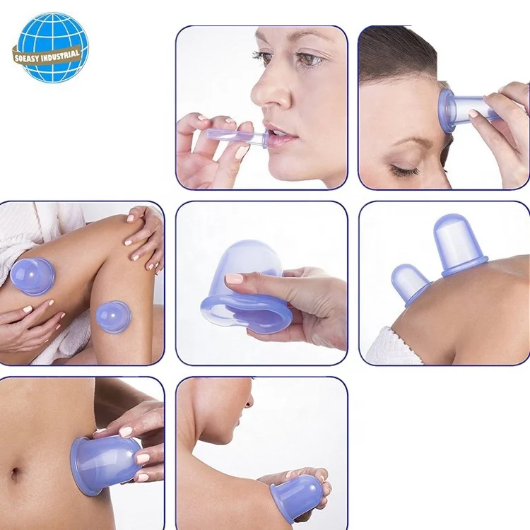 
Silicone Anti Cellulite silicone suction cup massage Body Facial Cup 