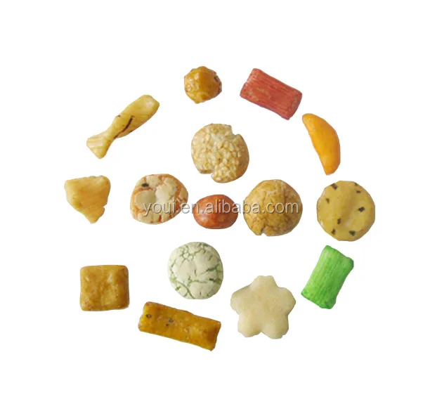 Japanese Style Rice Crackers and Peanuts Mix