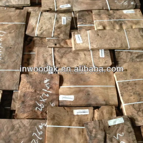 B Grade American Walnut Burl Face Veneer for Decoration
