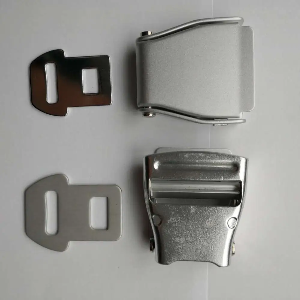 
color Aluminum buckle for aircraft seat buckles /bus seat safety belt buckle / color Aluminum equipment binding buckle 