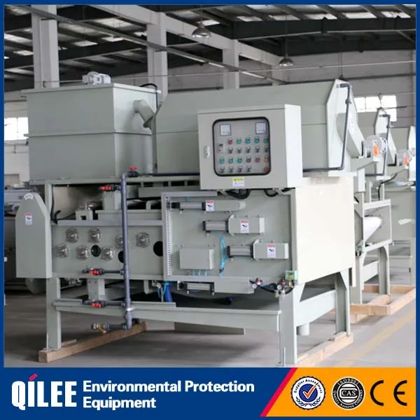 высокой мощности ленточный фильтр-пресс машина для обезвоживания осадка