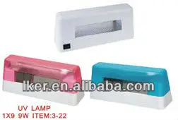 3-22 портативный 9w ногтей гелем уф лампы с оптовой ценой