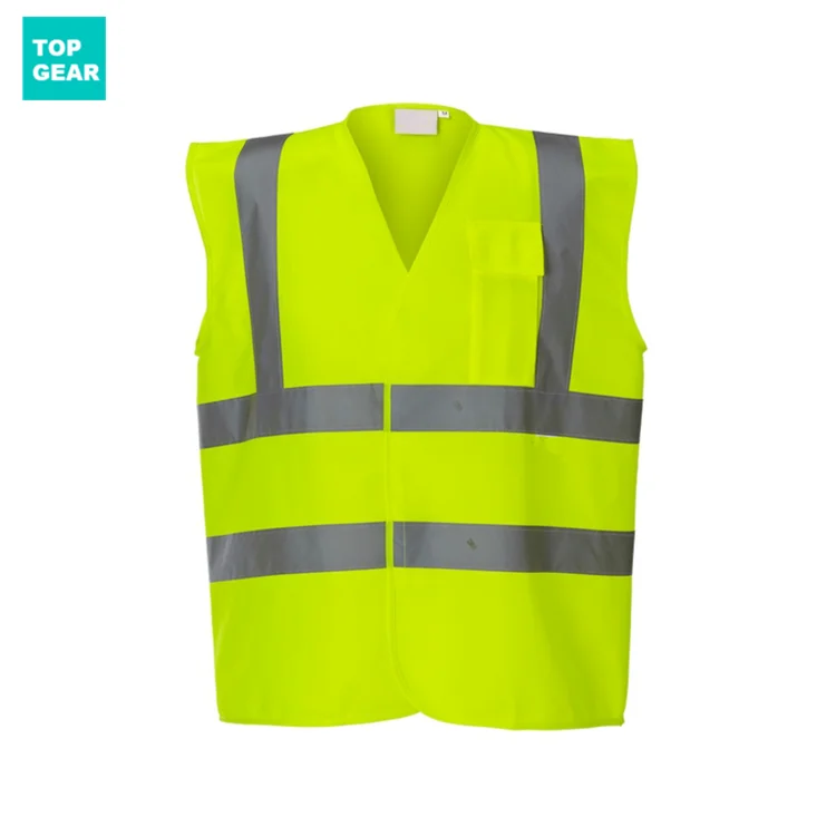 Topgear customized hi vis workwear vest safety jacket reflective vest