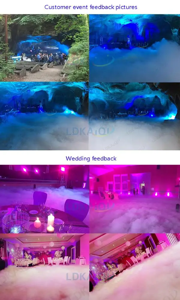Water low fog machine 3000w for wedding stage