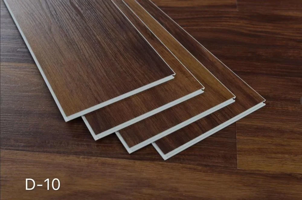 Dark Brown wood grain color new core material vinyl SPC flooring