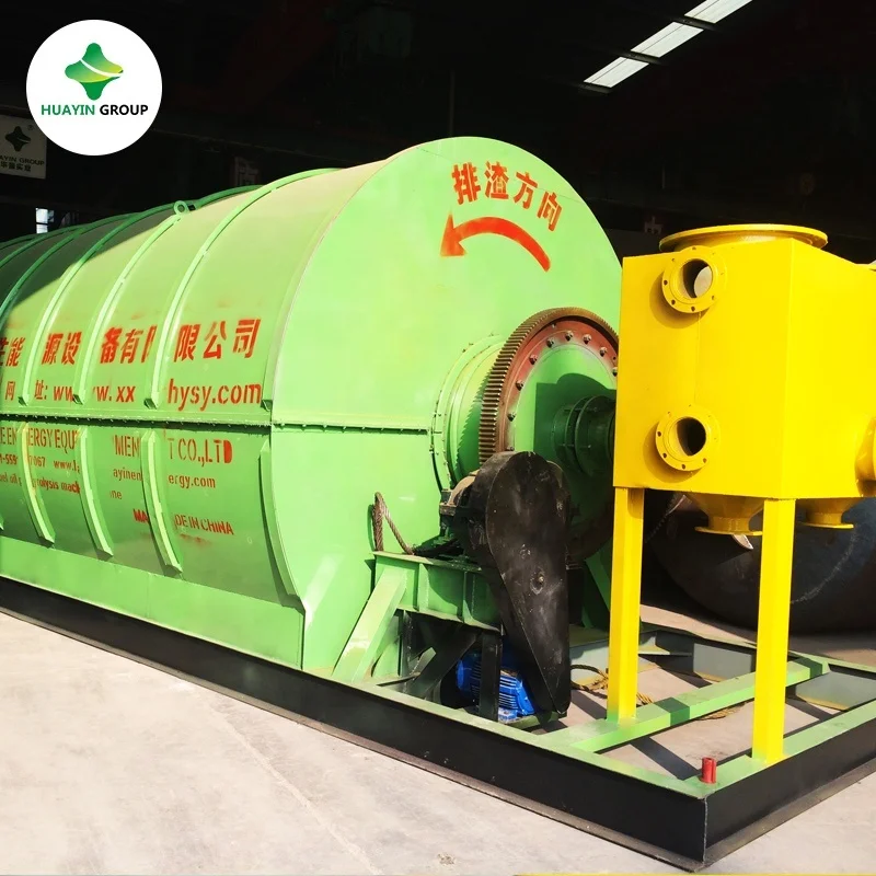 
Long using life waste tire plastic refining to oil pyrolysis machine 