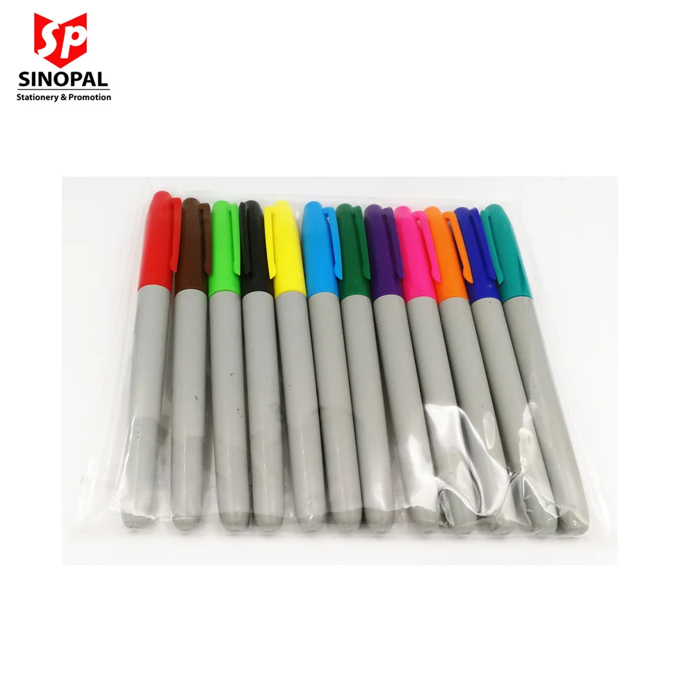 Hot Sell 12 colors pack sharpie Marker Pen