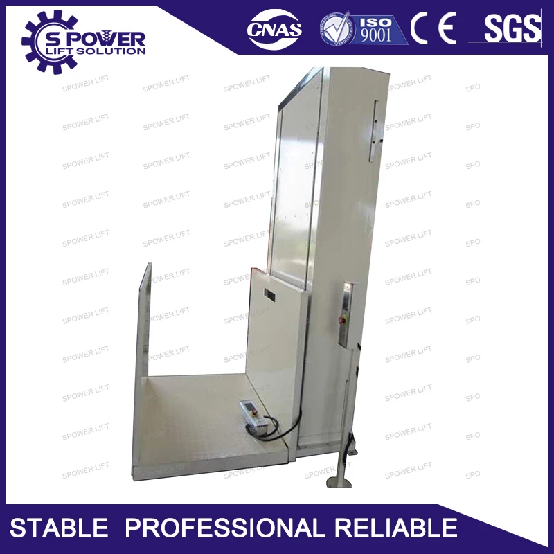 Гидравлический вертикальный инвалидной коляске с подъемной платформой для людей с ограниченными возможностями