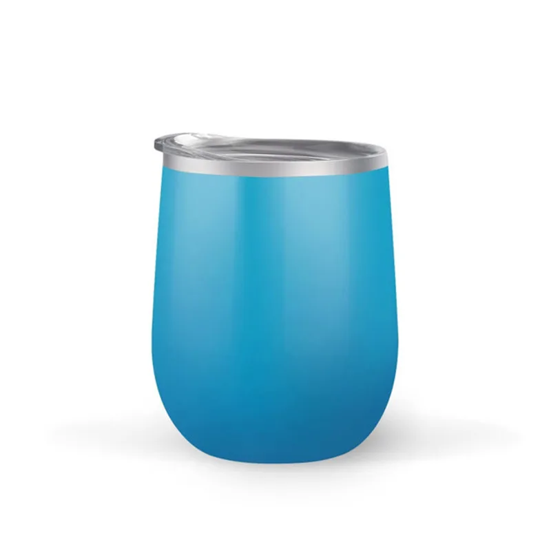 12oz Hot products 18oz double wall stainless steel drinking glass stemless metal wine cup