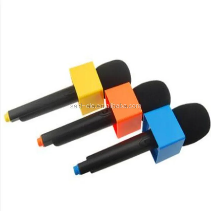 custom windscreen broadcast microphone plastic flag custom logo