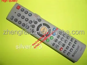 High quality silver 46 keys climbing UK2A-C5 TV VCR DVD remote control