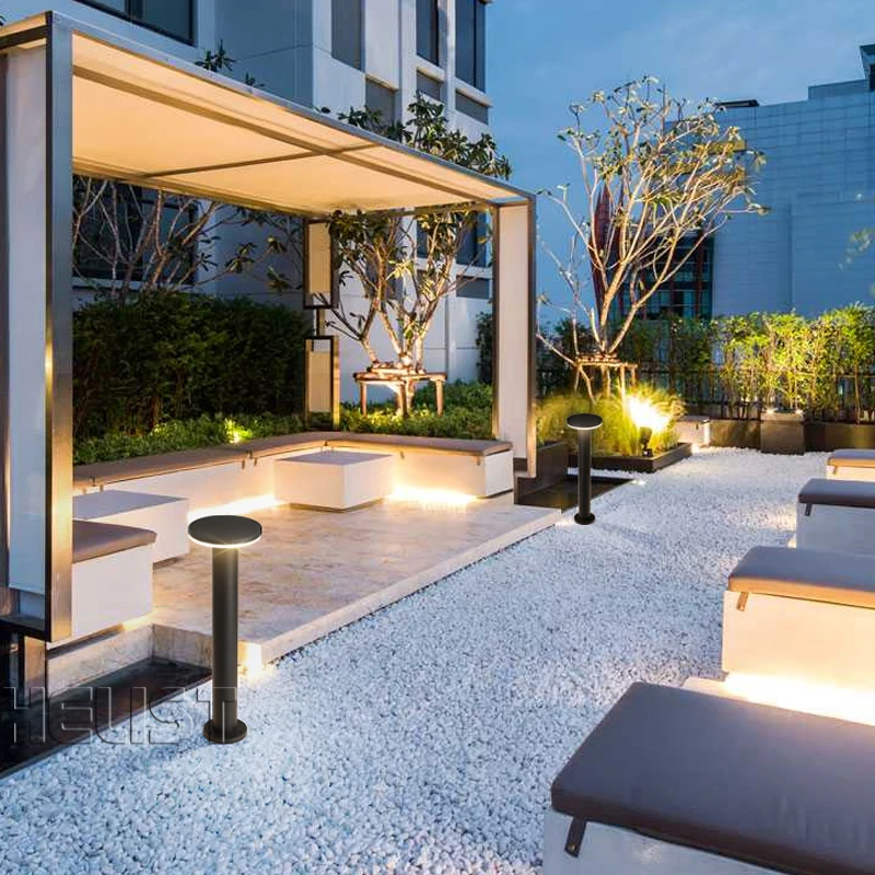 Outdoor decoration garden solar led bollard light With Good Service