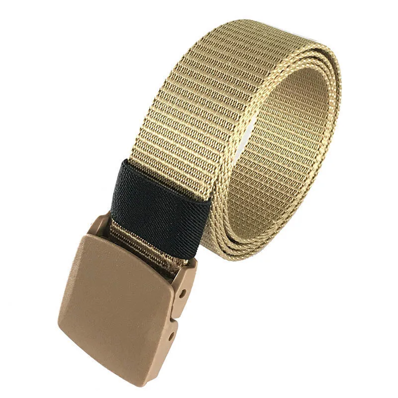 Hot Sale Mens Cotton Web Slider Buckle Fabric Canvas Belt