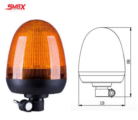 Manufacturer Wholesales ECE R10 High Quality  LED Flexible Pole Mount Beacon Light for Truck Tractor