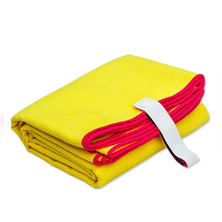 wholesale outdoor exercise yogaRecycled  microfiber towel with bag RPET beach towel microfiber