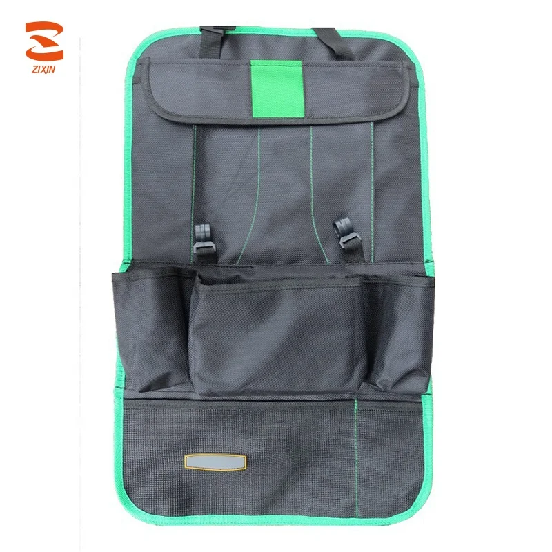 
Wholesale New Design Travel Multi Pocket Car BackSeat Organizer with Hang IPAD Watching Video 