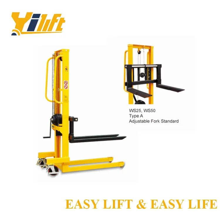 Hot-selling Products Ws Series Winch Pallet Lifting Hand Stacker