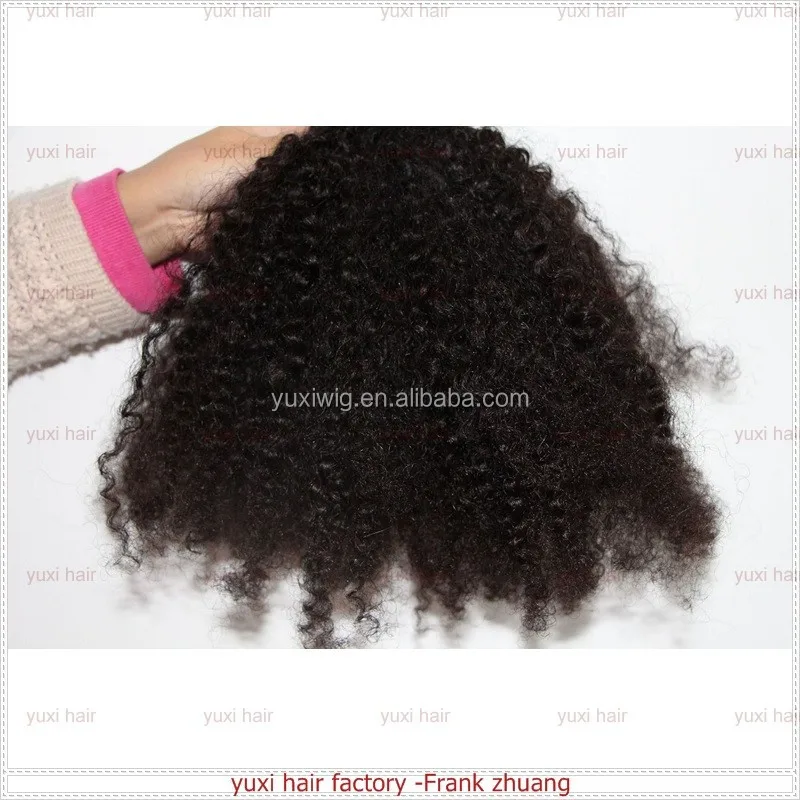 
Most soft Real Virgin tight afro kinky 4c curly human hair weave 