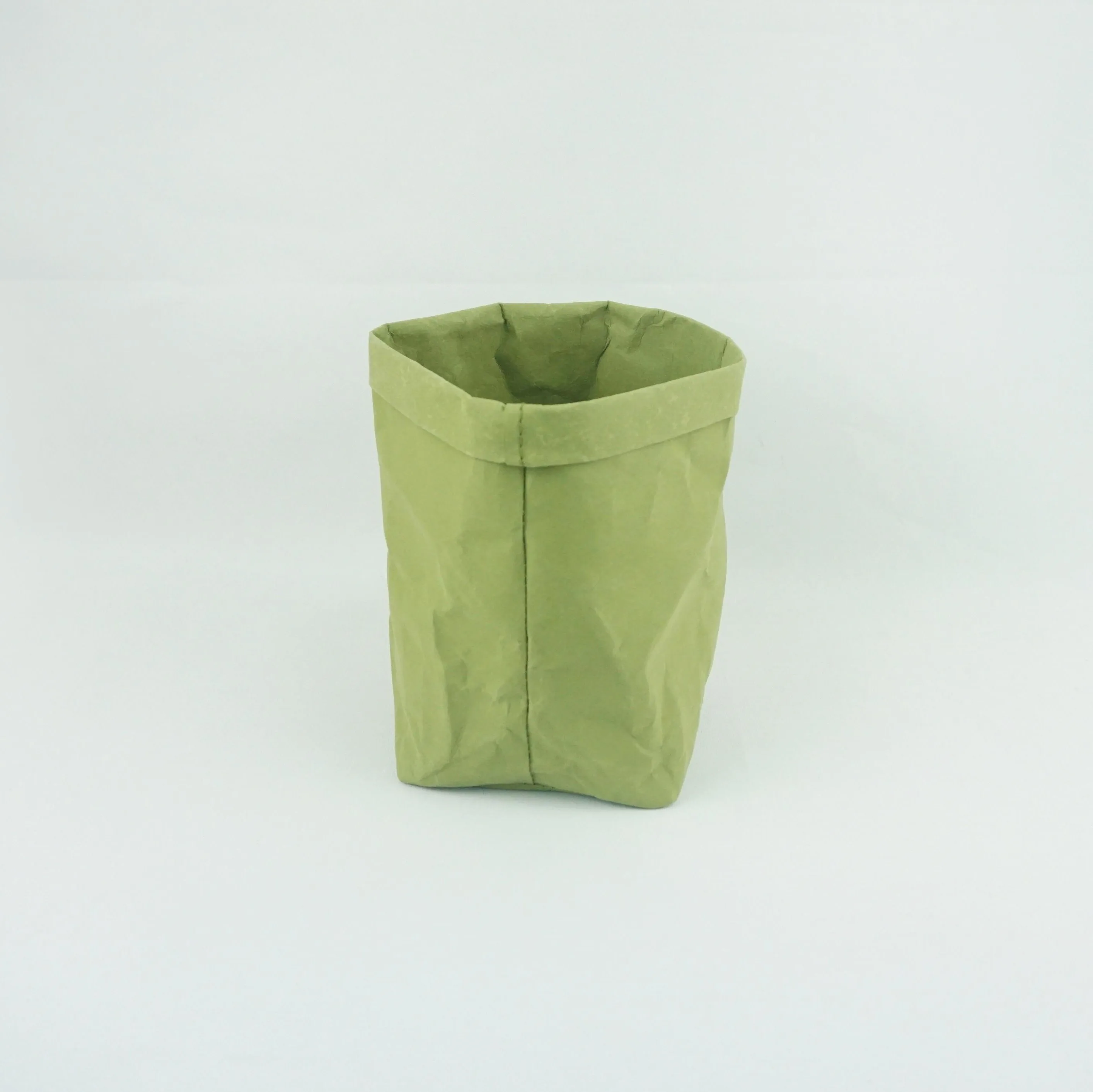 Chiterion Washable Kraft Paper Storage Bag Reusable Plants Bins Household Storage Organizer for Foods Toys & Small Items