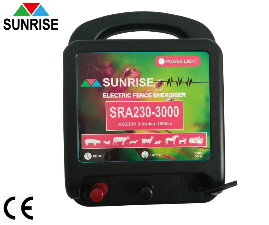 
PV Protection 100 KM electric fence energizer for big fence farm horse cattle sheep farm sheep fencer horse fencer 