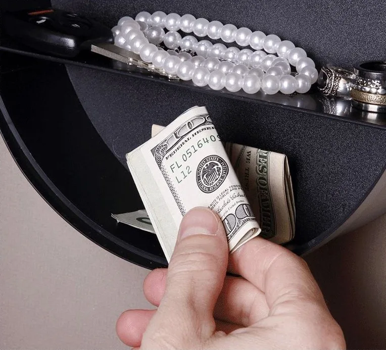 Hidden Wall Secret Jewelry Security Money Cash Safe Clock, Hidden Safe Storge Wall Clock