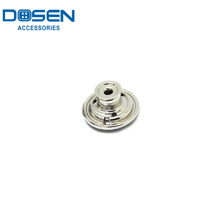 Clear Enamel Cap Covered Apparel Accessories  Denim Jeans Custom Logo Jacket Metal Clips Push Button