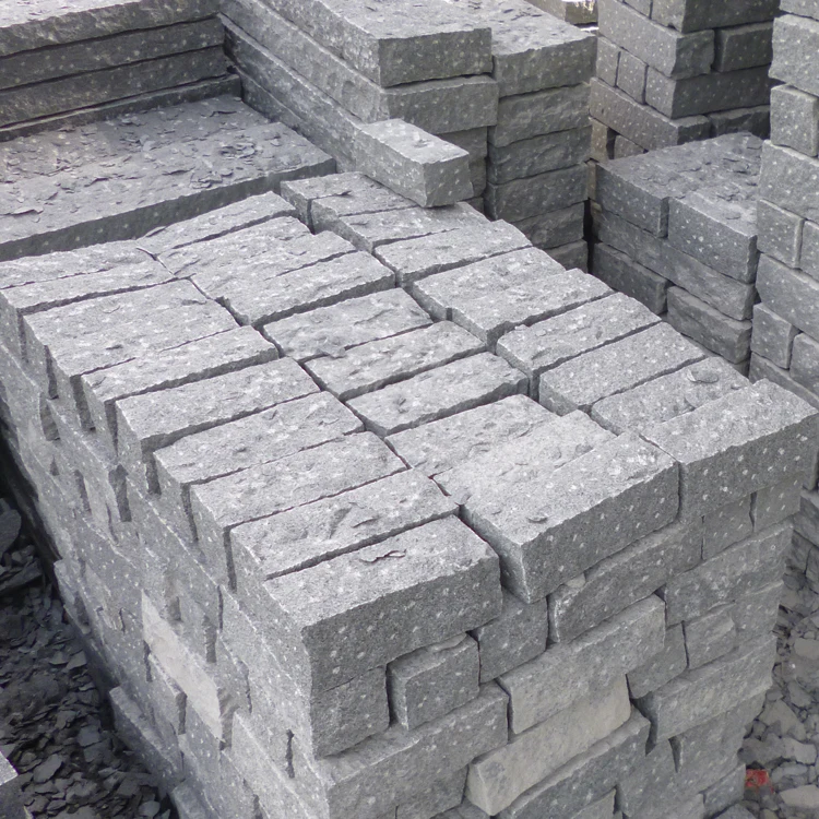 SHIHUI Border Upstand Road Side Curb Stone Price Garden Road Pool Standard Kerbstone Sizes Chinese Gey Granite Curbstone Types