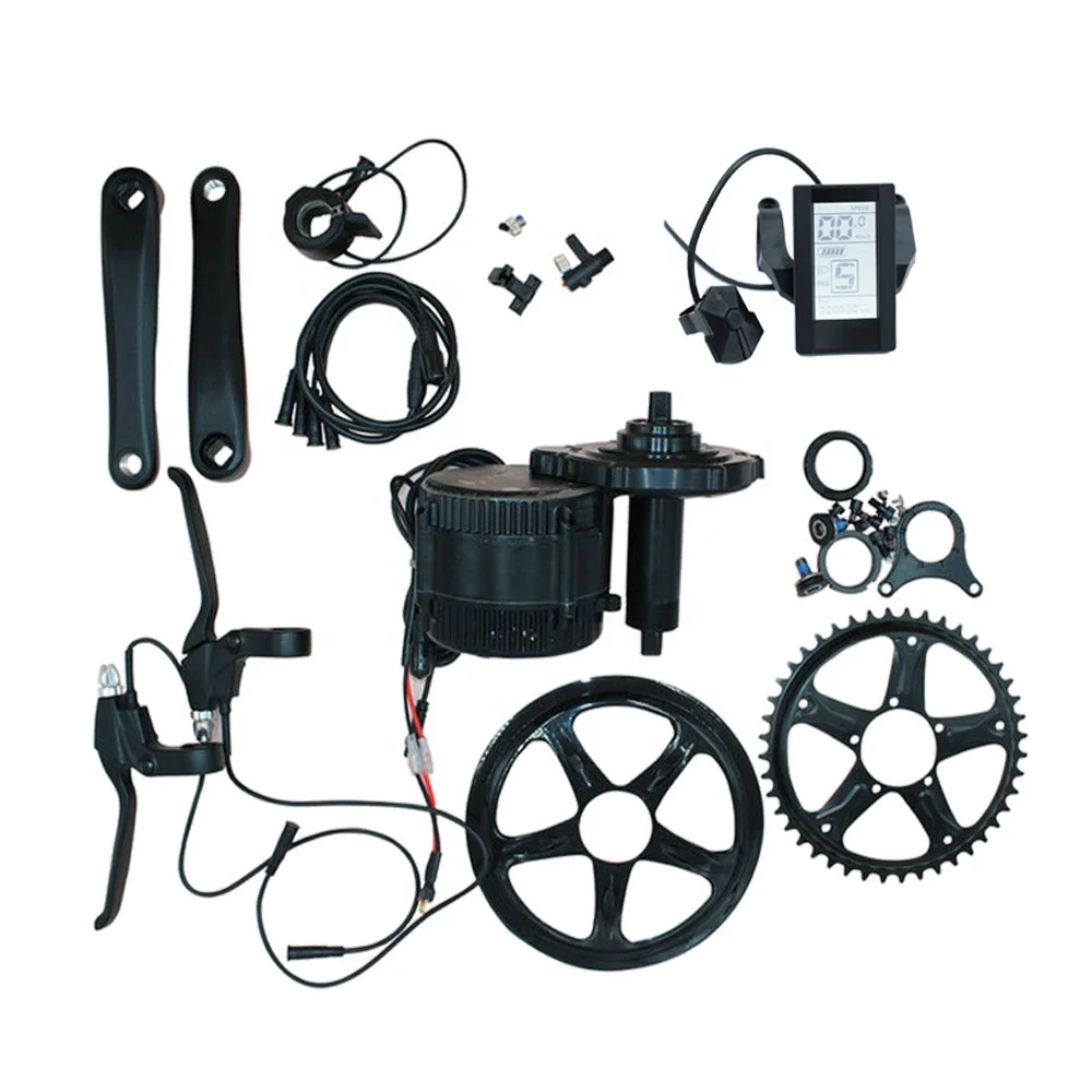 fast delivery  36v 250w  bafang 8fun motor mid drive electric bike motor kit with 11.6ah rack  battery