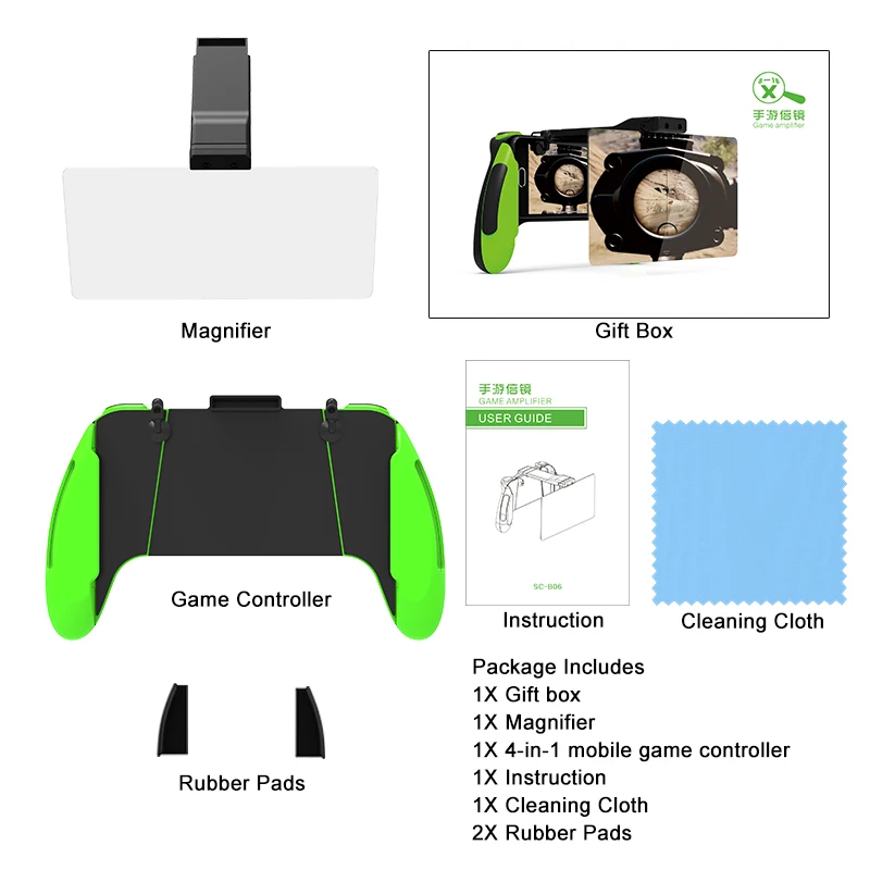 Hot sale Sensitive Shoot  android controller Joysticks Gamepad with Magnetic Phone Holder toys for chicken dinner