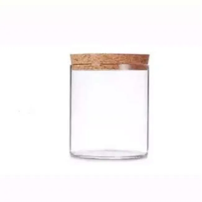 3 oz transparency  spaghetti nuts glass jar  with cork lid