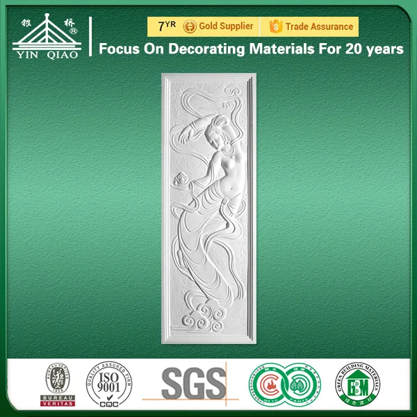 Китайский поставщик гипсовая рельефная скульптура настенная панель
