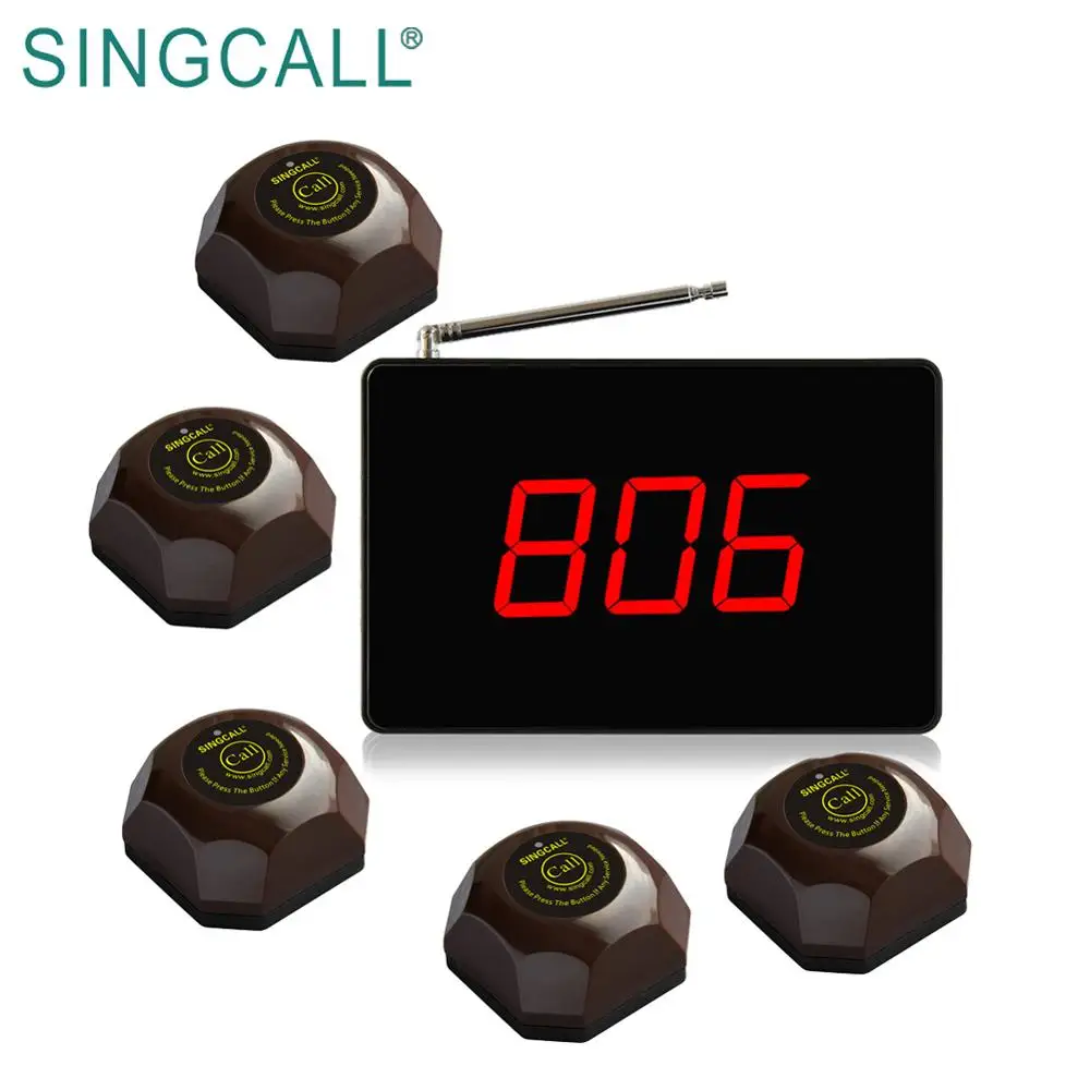SINGCALL Best Price Wireless Call Button Restaurant Waiter Paging System