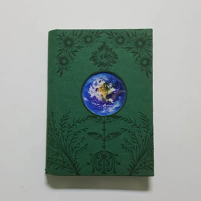 Custom shiny led light stationery personalised kids journal / diary notebook hardcover with button