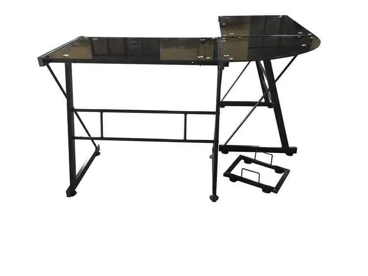 Office Metal Manager Workstation Table Long Cheap Station Reading Modern Glass Working Design Desk Office Home Corner Table Set