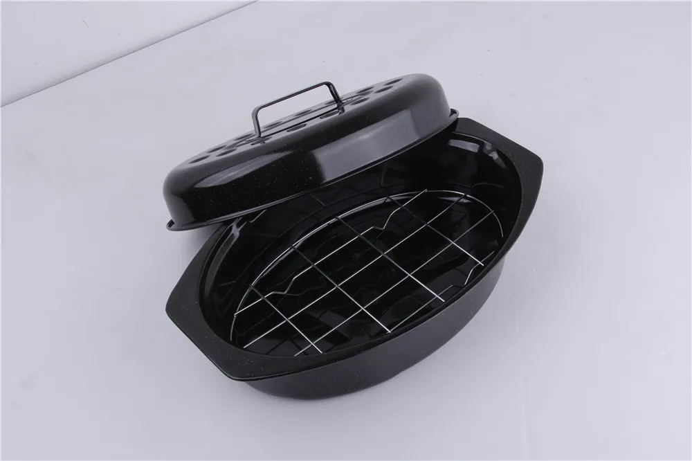 Гранитные Изделия 18 дюймов Крытая овальная Жаровня