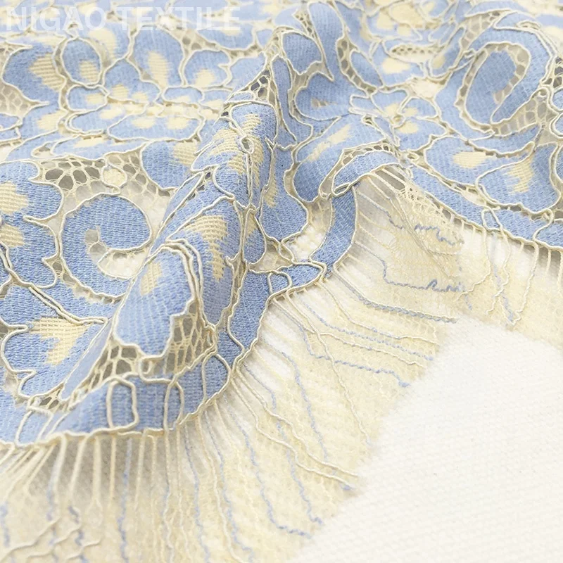Модная нейлоновая и хлопчатобумажная трикотажная ткань в стиле ретро с цветочным узором, кружевная многоцветная ткань для кружевного платья, нижнего белья