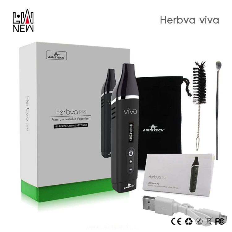 
Airis Herbva Viva dry herb vaporiser Hottest slim dry herb pen no-conbustion vaporizer heat not burn kit 
