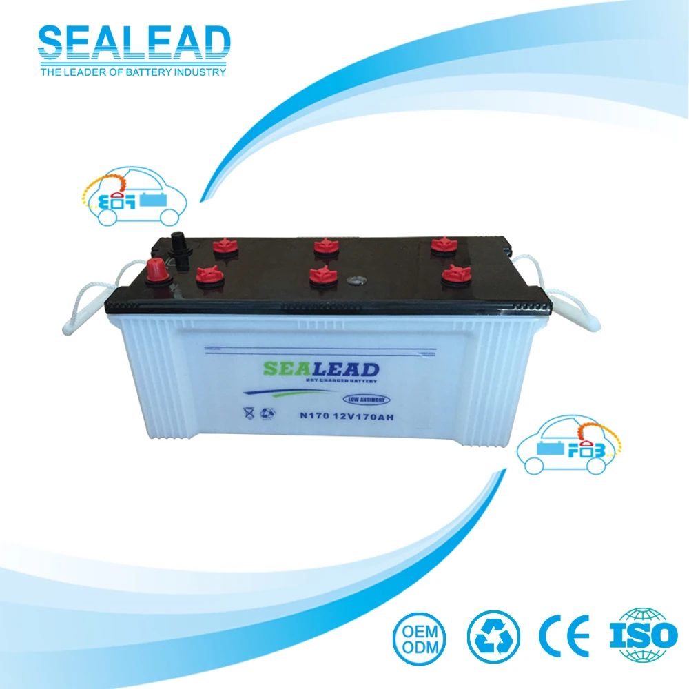 
Factory directly dry charged lead battery 12v 170ah car battery truck battery 