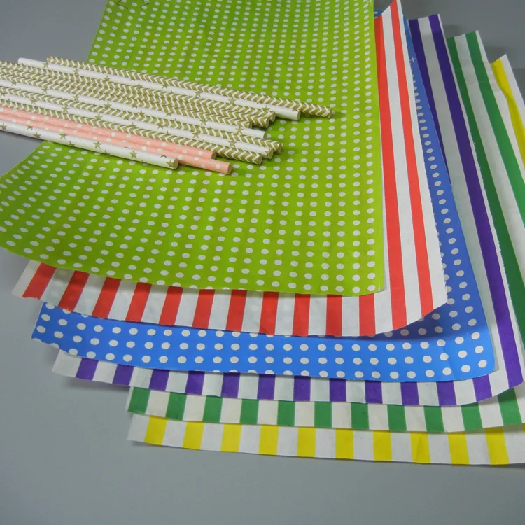 
Hot sale printed paper straw making material 60gsm printed surface paper 