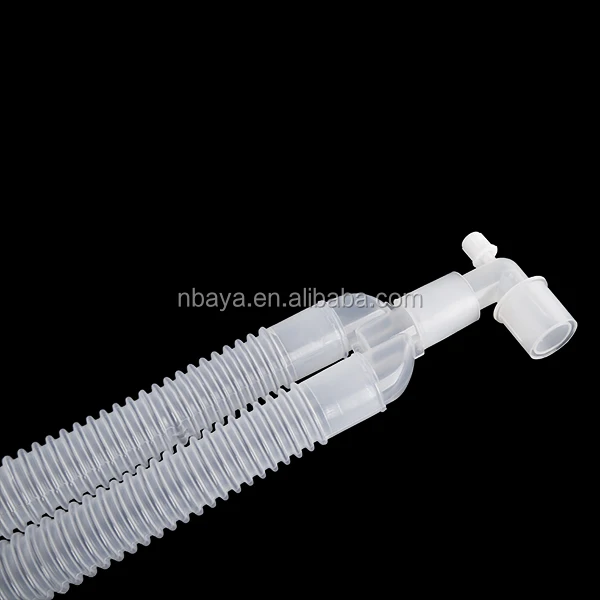 
adult disposable medical duo limb anesthesia breathing circuit corrugated tube 