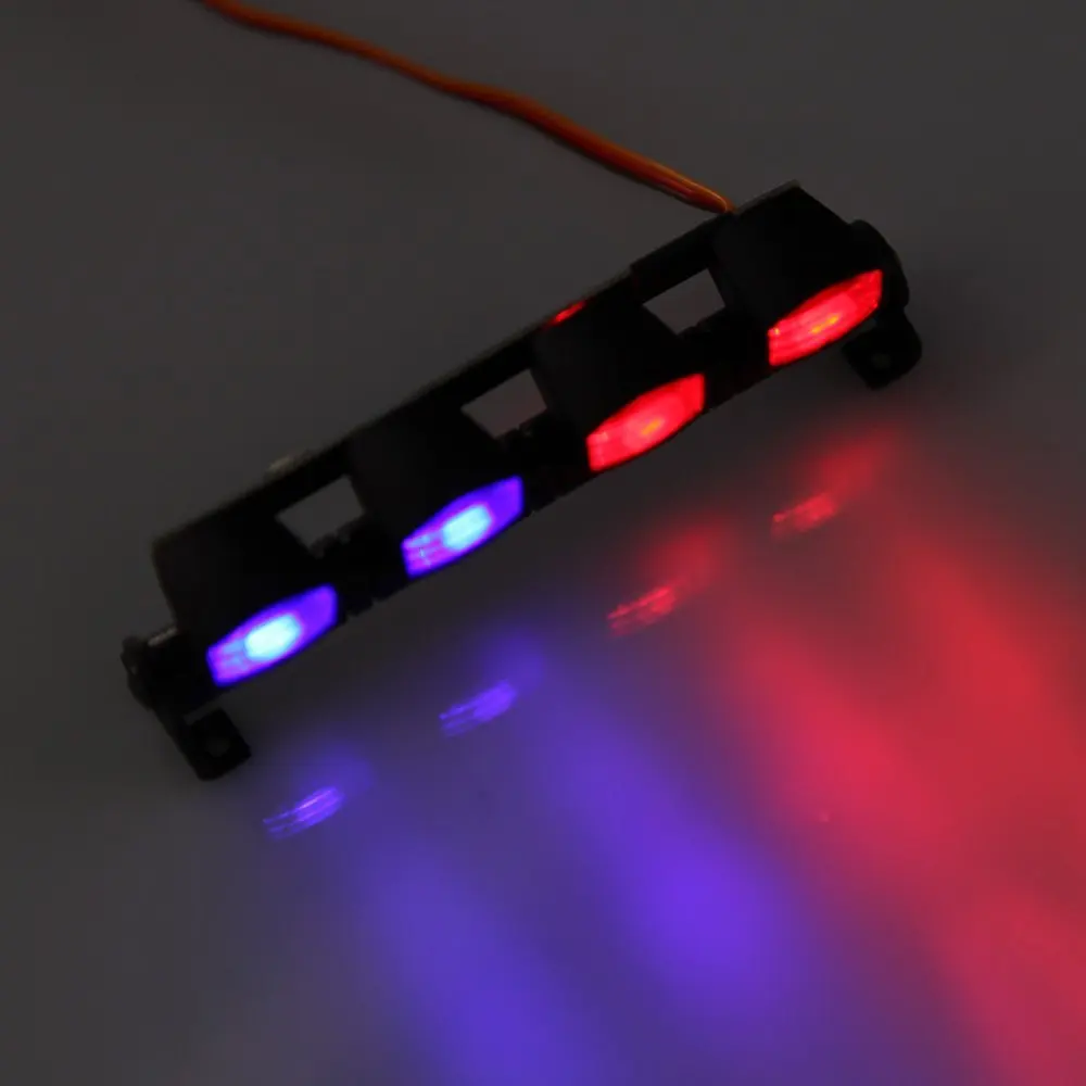 RC Roof Mount Multi-function Ultra Bright LED Lamp Light for 1/10 1/8 RC HSP TAMIYA CC01 4WD Axial SCX10 Model Car