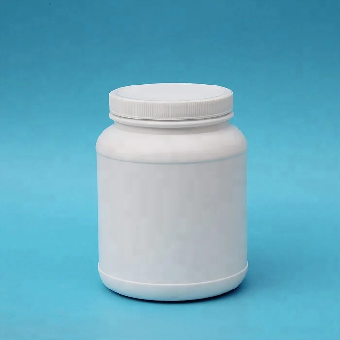 Factory outlet  plastic packaging White empty barrel with screw lid for food supplement protein powder health solid beverage