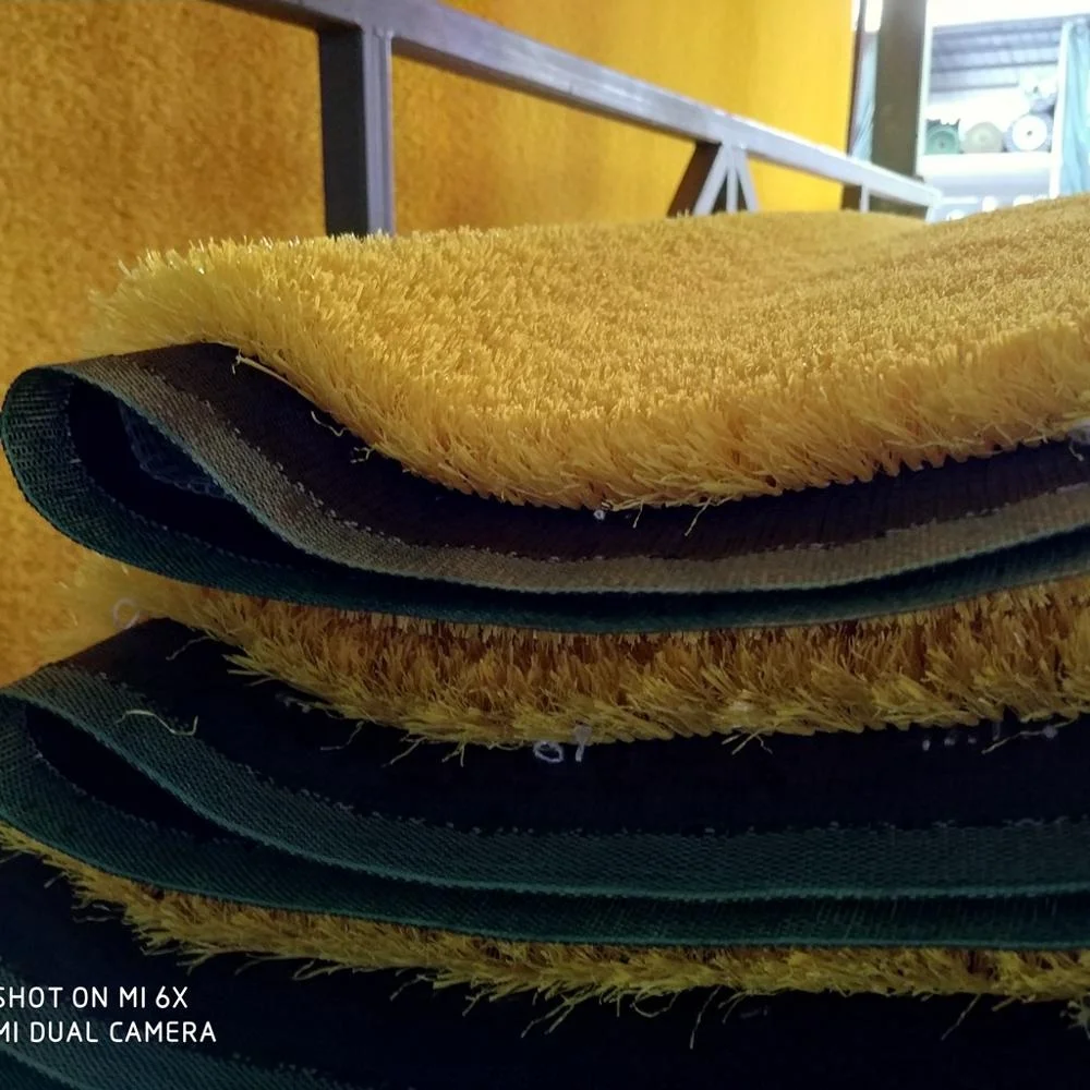 Nice quality Artificial turf grass yarn with rubber backing