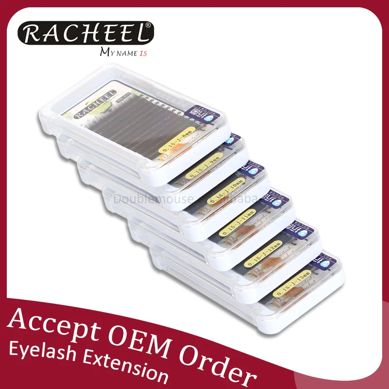 RACHEEL official grafted eyelash 12 rows of single 0.15J fiber hair 8-13mm planting eyelash manufacturers wholesale