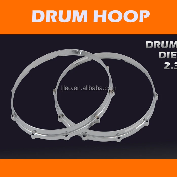 Профессиональные барабанные кольца из цинкового сплава, 14 дюймов, литой под давлением, 3,0 мм, змеиный барабанный обруч